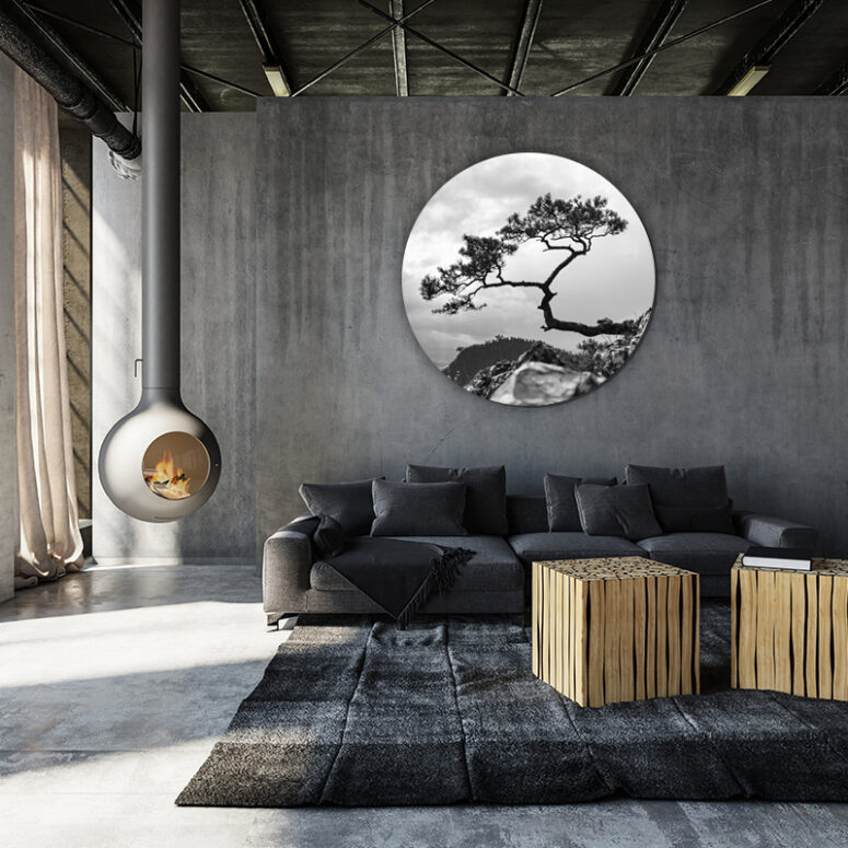 ToF Behangcirkel bomen beroemde boom Pieniny Mountains