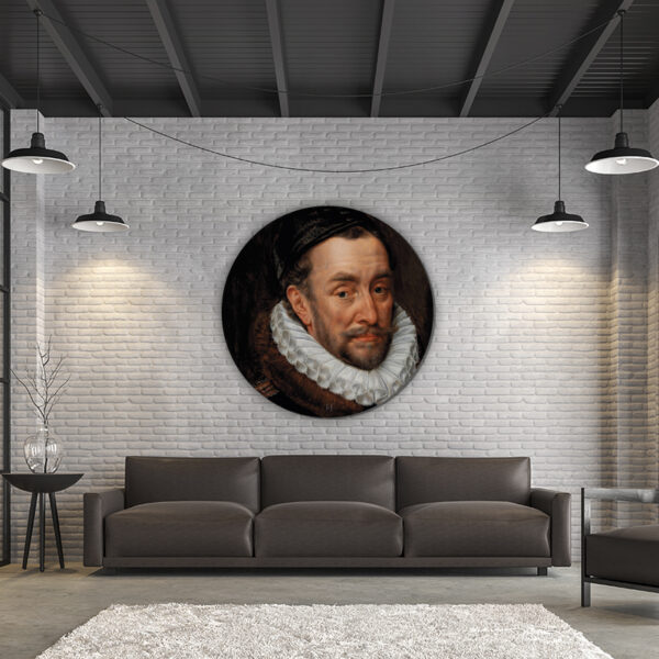 ToF Behangcirkel Portret van Willem I, Prins van Oranje, Adriaen Thomasz. Key