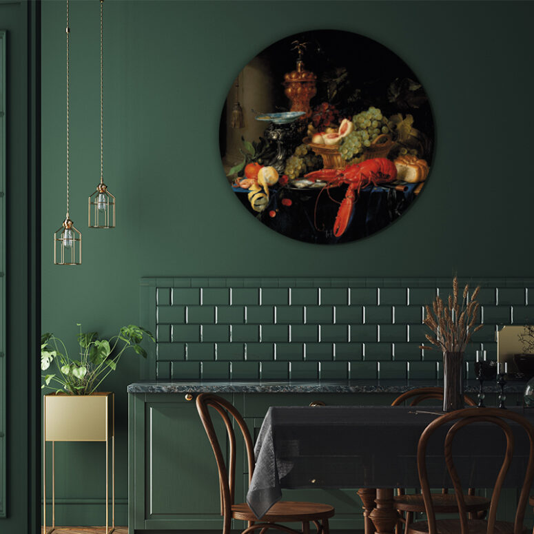 ToF Behangcirkel Stilleven met een gouden bokaal