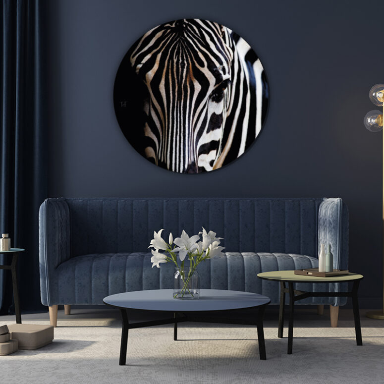 ToF Behangcirkel dieren Burchell zebra