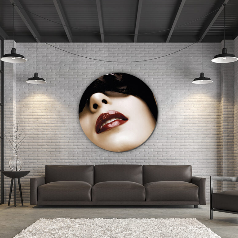 ToF Behangcirkel gemaskerde vrouw