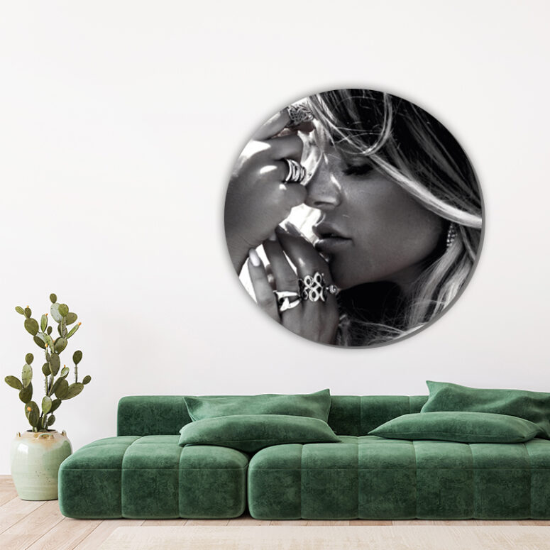 ToF Behangcirkel natuurlijke schoonheid zwart-wit