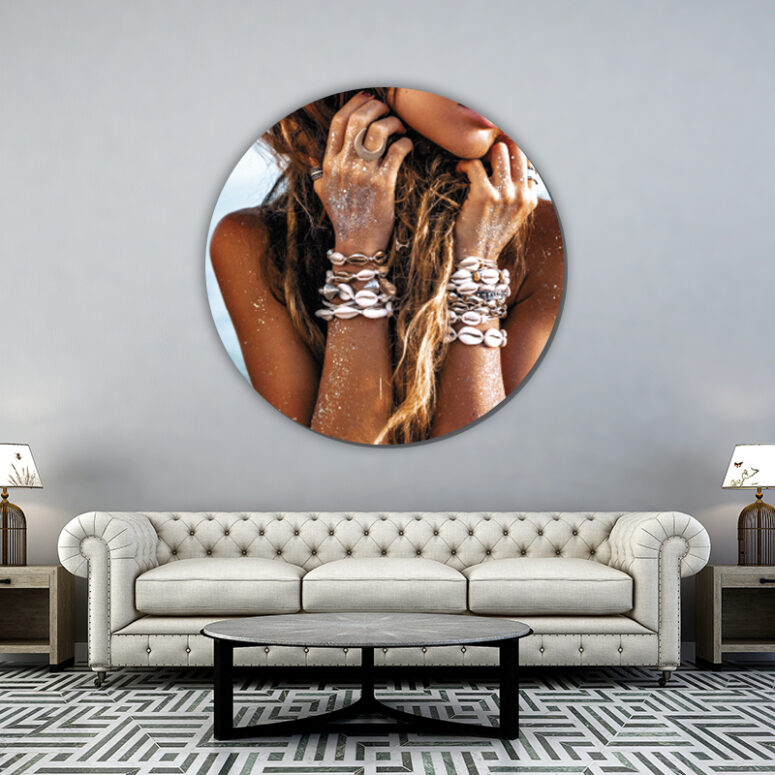 ToF Behangcirkel hippie vrouw