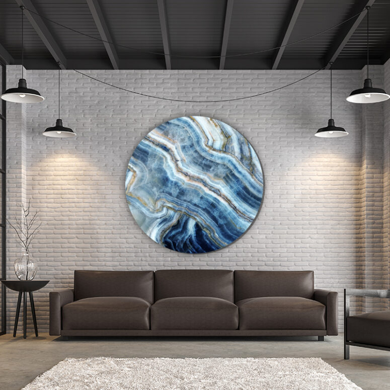 ToF Behangcirkel natuur onyx marmer