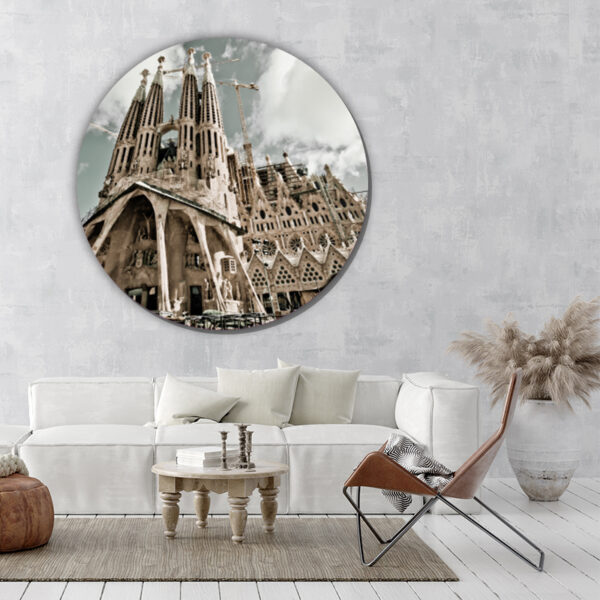 ToF Behangcirkel Barcelona, monumentale Spaanse kerk Sagrada Familia