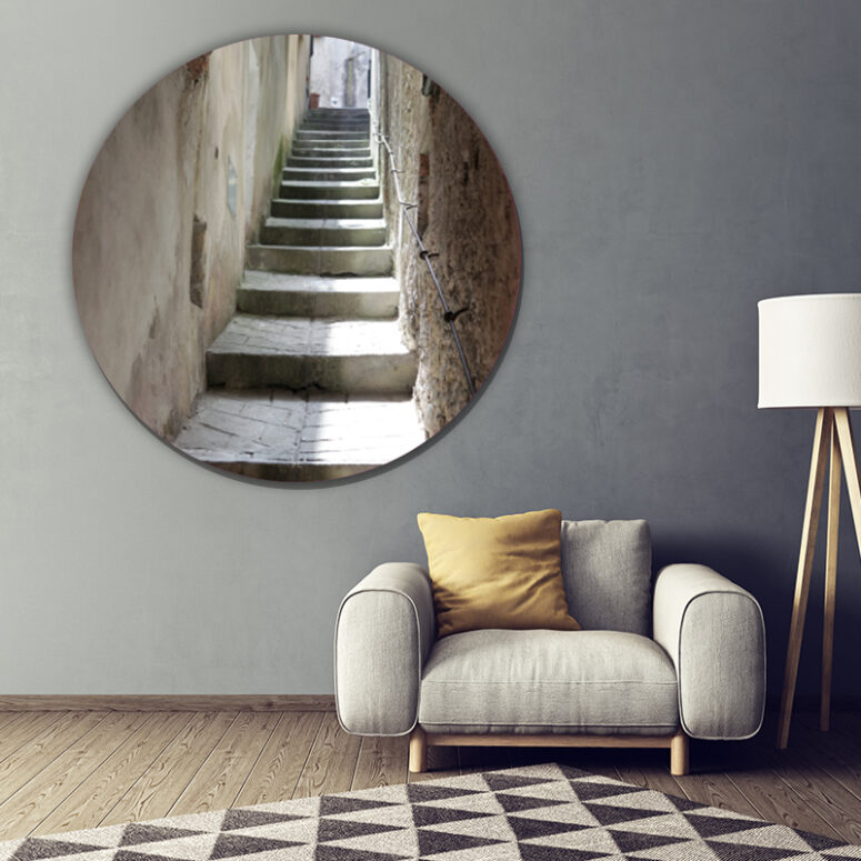 ToF Behangcirkel oud steegje in Toscane