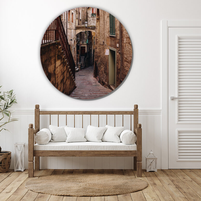 ToF Behangcirkel steegje in Perugia, Umbrië (Italië)