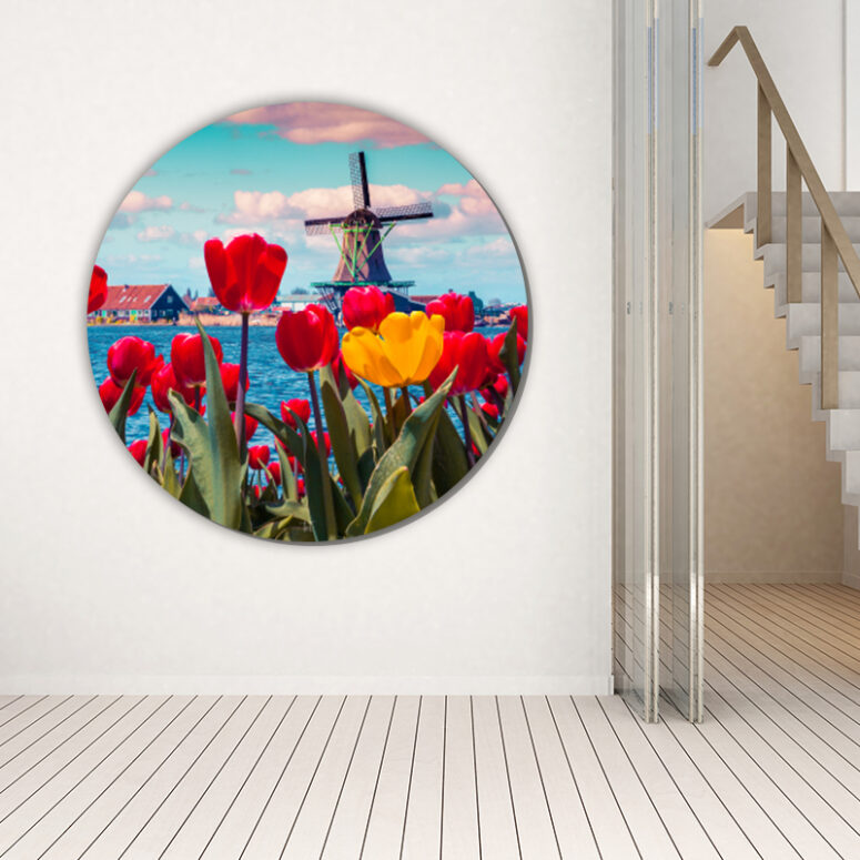 ToF Behangcirkel natuur Nederlands uitzicht