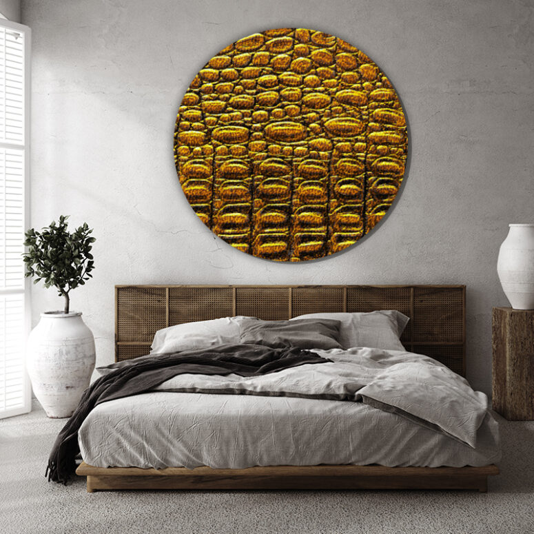 ToF Behangcirkel natuur alligator patroon achtergrond