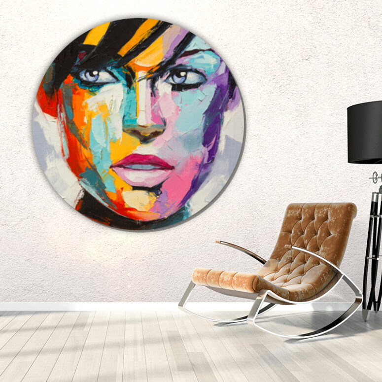 ToF Behangcirkel kleurrijke emoties