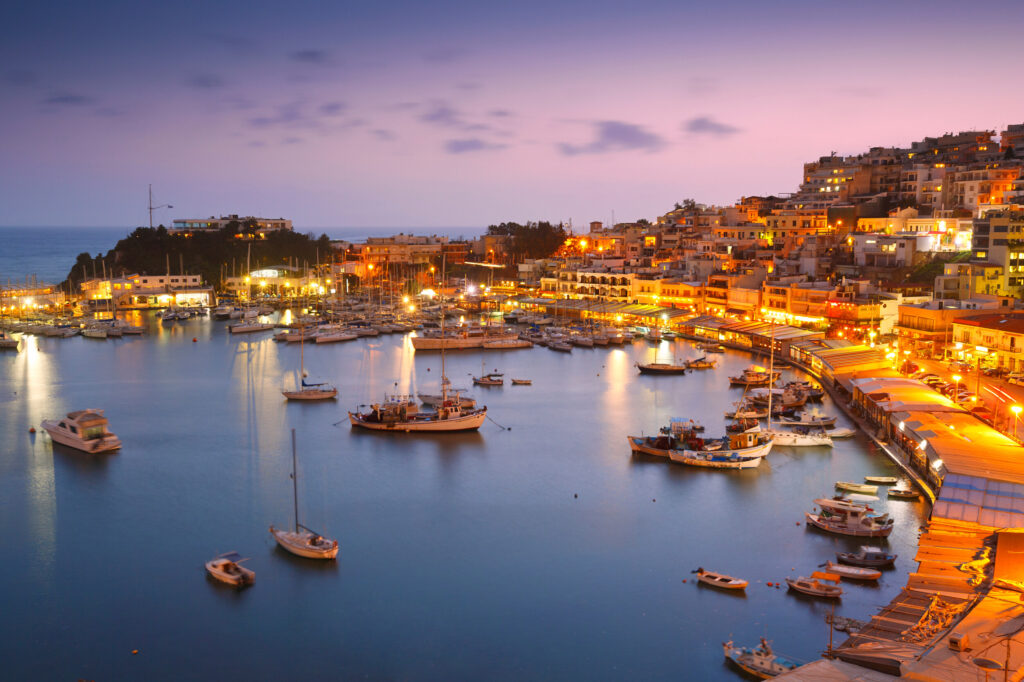 ToF Fotobehang stad haven van Piraeus in Griekenland