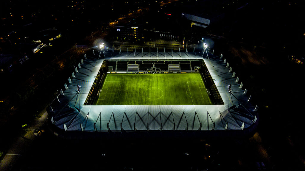 Heracles stadion van bovenaf