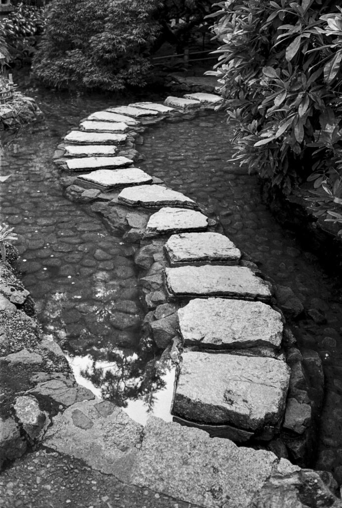 ToF Fotobehang stenen pad door het water