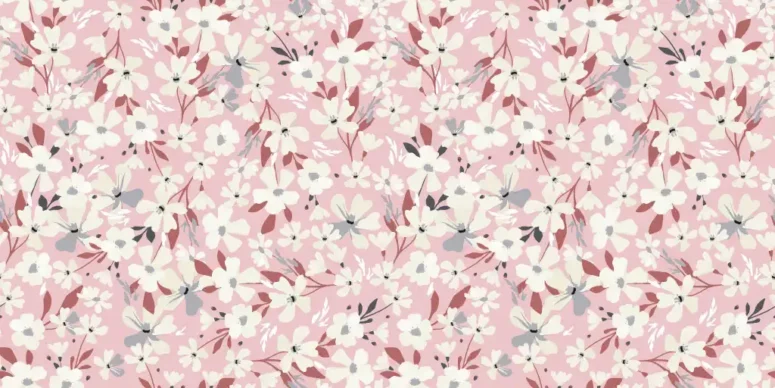ToF Behang bloem patroon in de lente