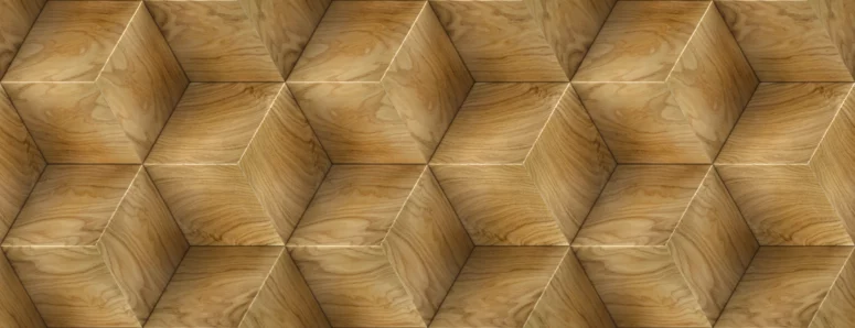 ToF Behang hout fineerdozen