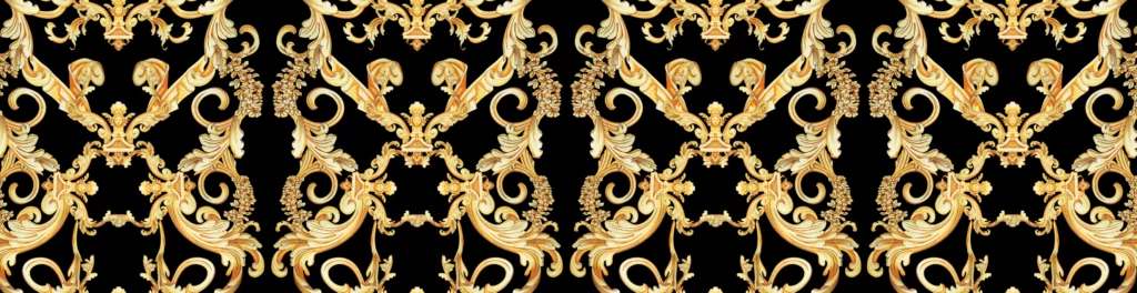 ToF Behang patroon in goud