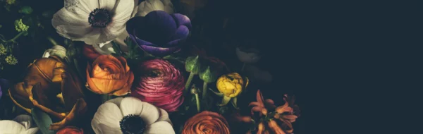 ToF Behang bloemen vintage met allerlei kleuren