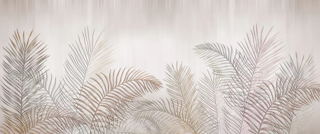 ToF Behang met palmbladeren tropisch