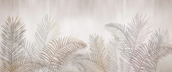 ToF Behang met palmbladeren tropisch