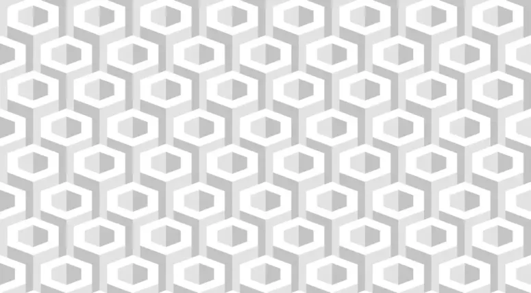 ToF Behang wit geometrisch patroon