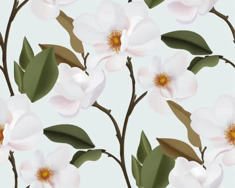 ToF Behang bloemen vintage