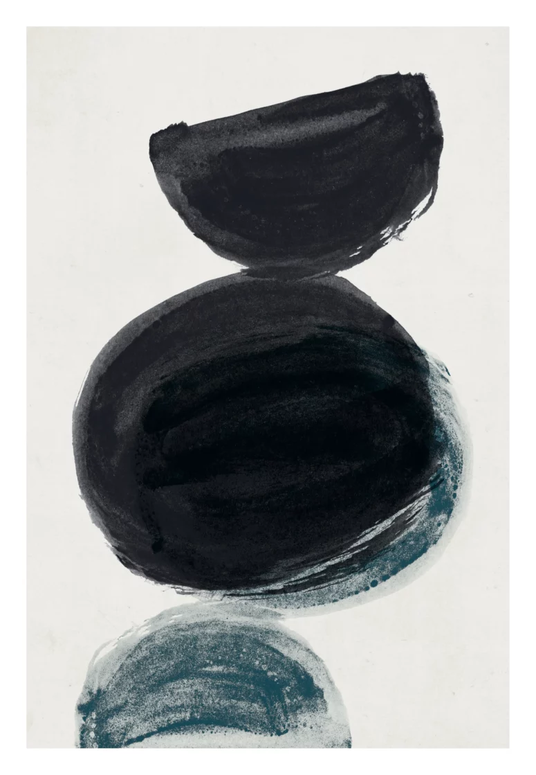 ToF Behang kunst minimalistische handgetekende illustratie