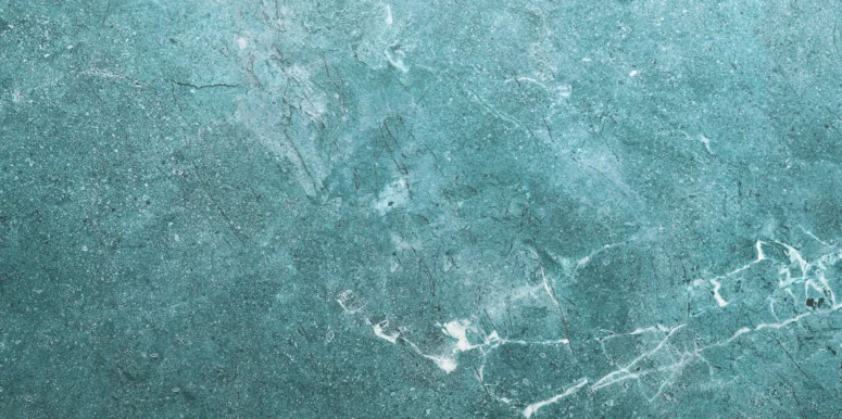 ToF Behang marmerlook blauwgroen