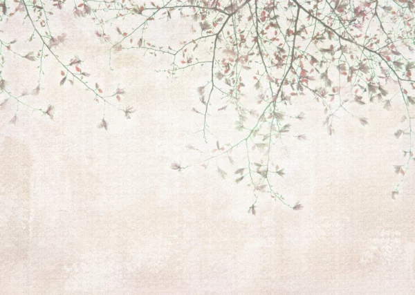 ToF Fotobehang bloem magnolia lichte achtergrond