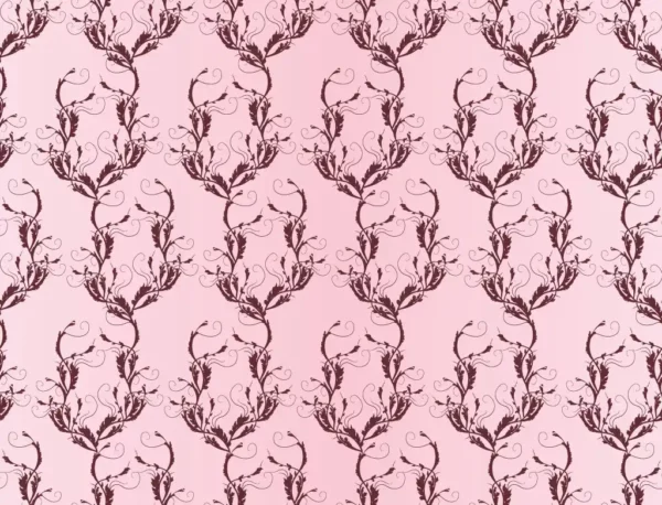 ToF Behang bloemen patroon met roze achtergrond