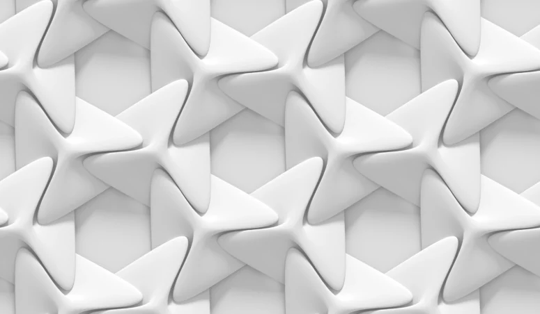 ToF Behang wit abstract geometrisch patroon