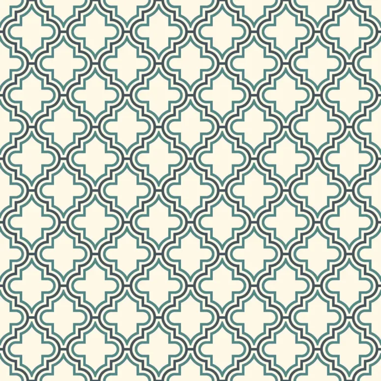 ToF Behang mooi patroon van herhaalde Marrokaanse kruisen