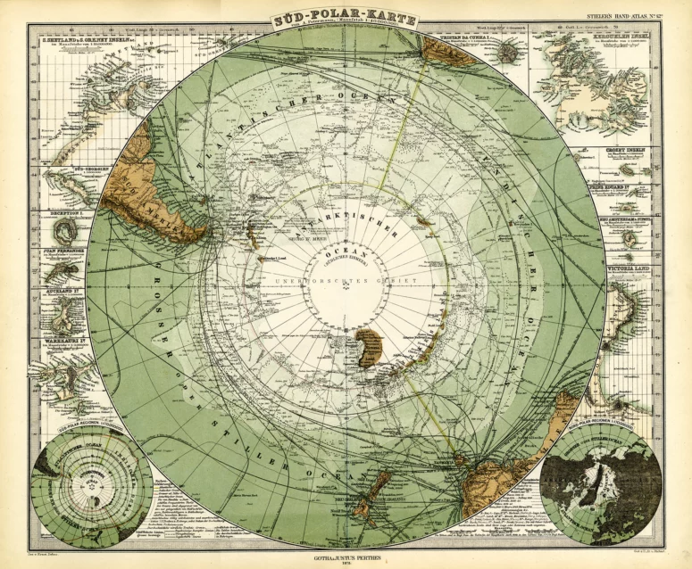 ToF behang wereldkaart in groen