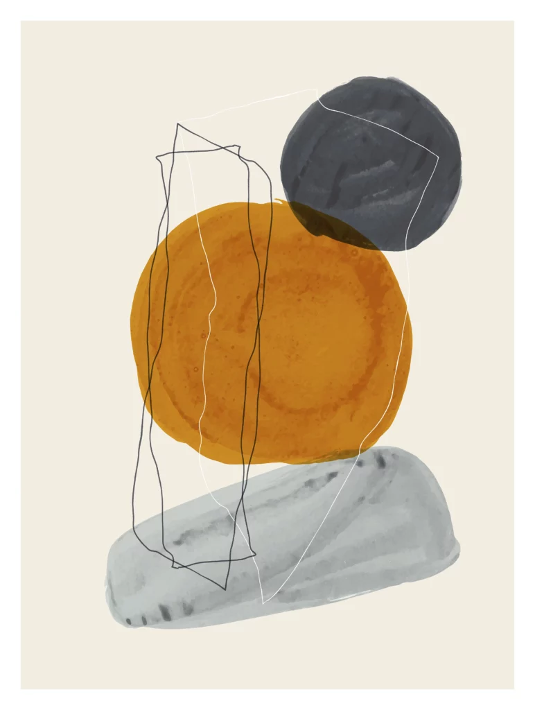 ToF Behang kunst creatieve minimalistische illustratie