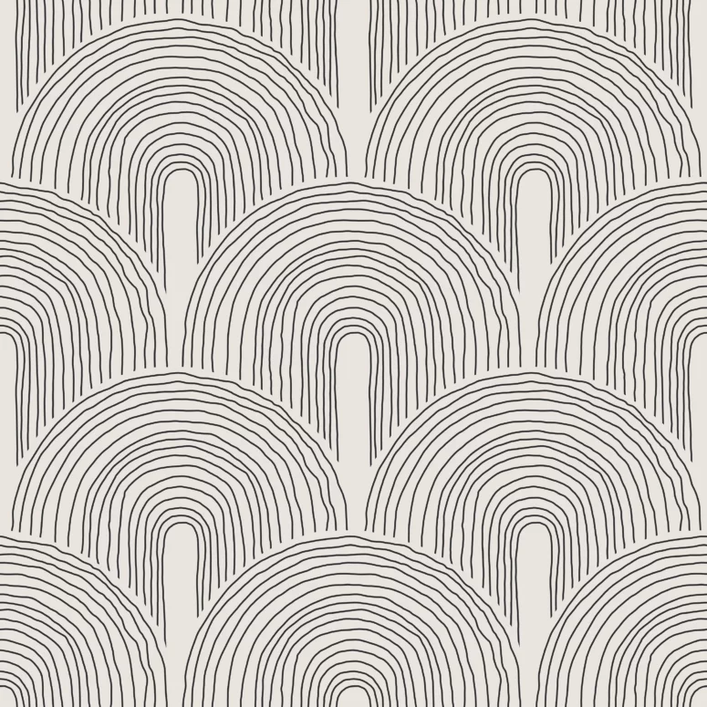 ToF Behang mooi minimalistish handgetekend patroon