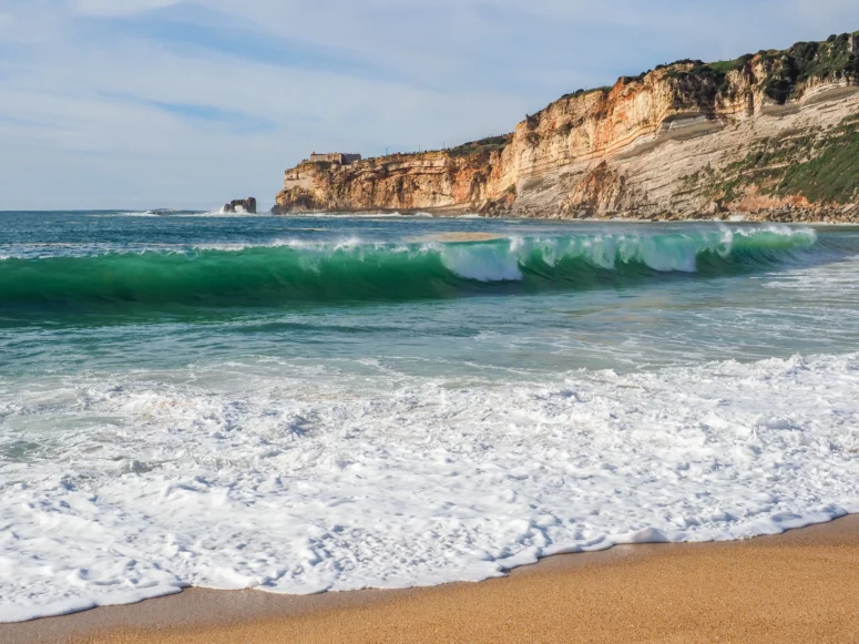 ToF Behang landschap grote golfen met prachtig zandstrand