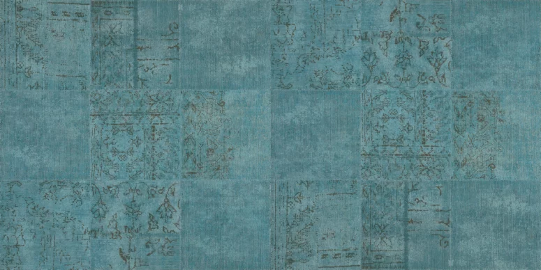 ToF Behang marmer natuurlijke tegels blauwgroen