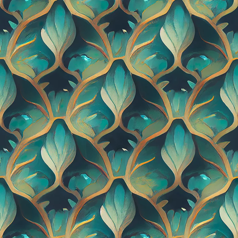 ToF Behang patroon aardse kleuren