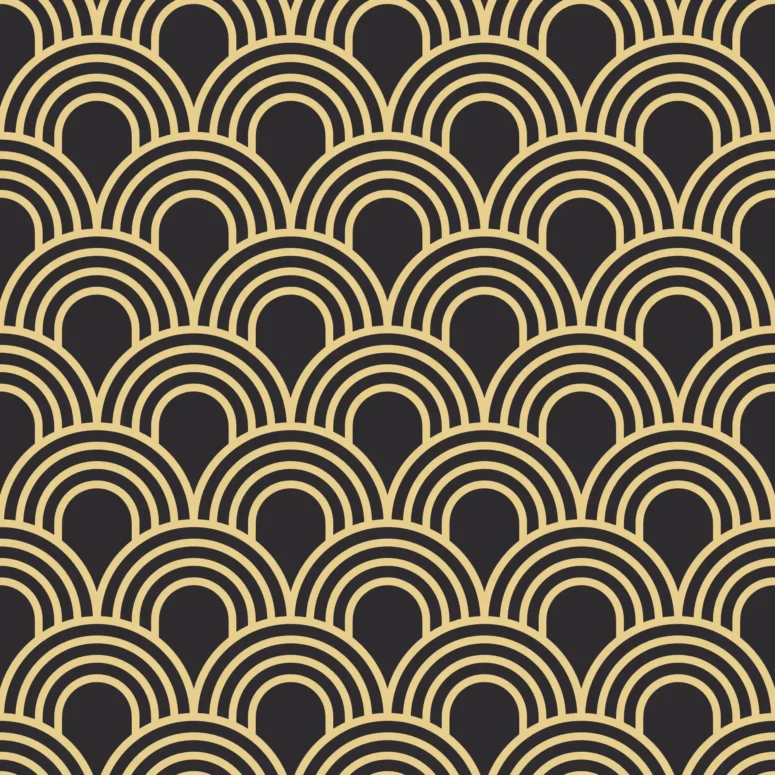 ToF Behang mooi patroon van overlappende bogen