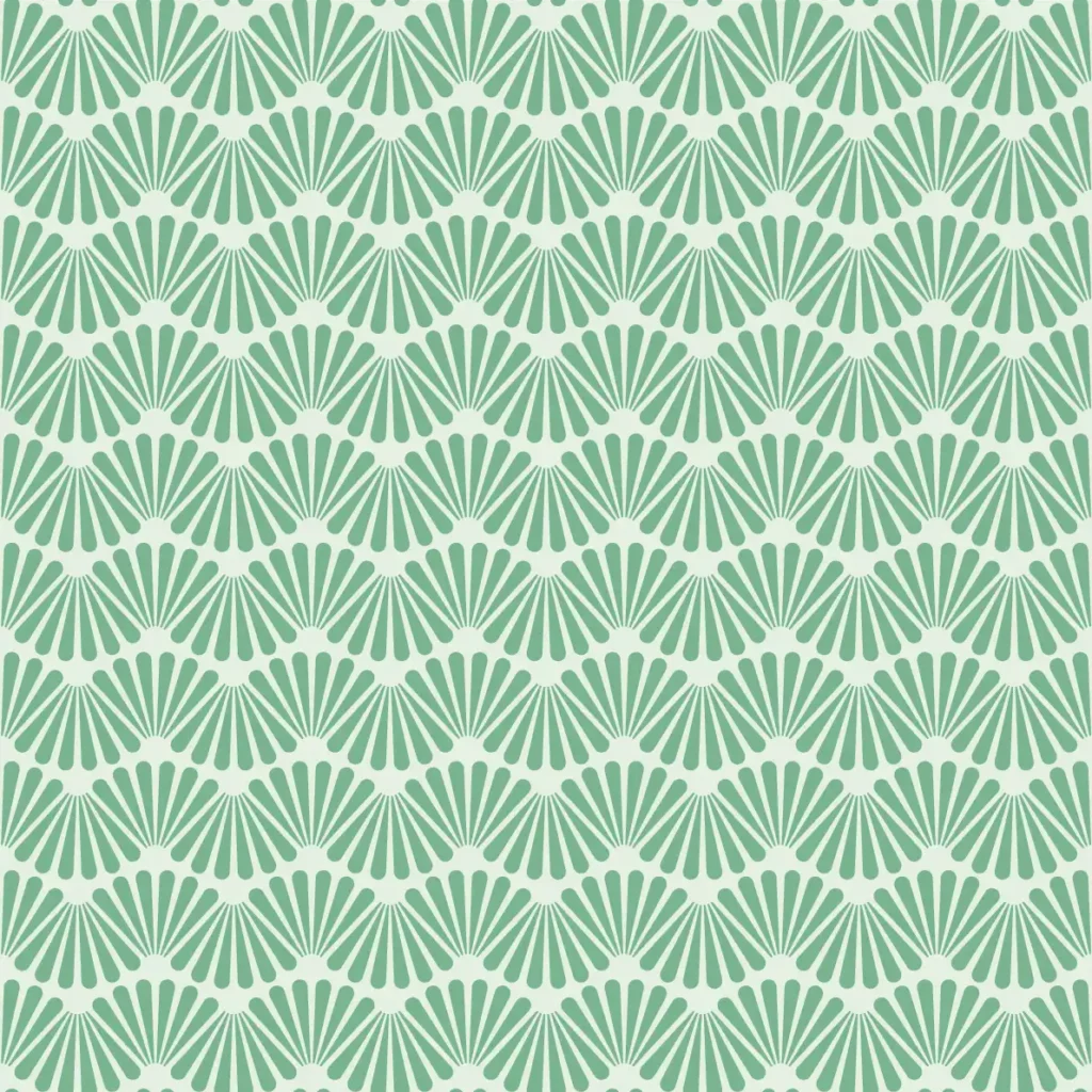 ToF Behang groen patroon