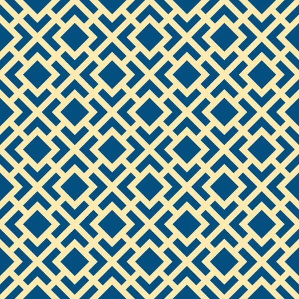 ToF Behang mooi geometrisch patroon in blauw en goud