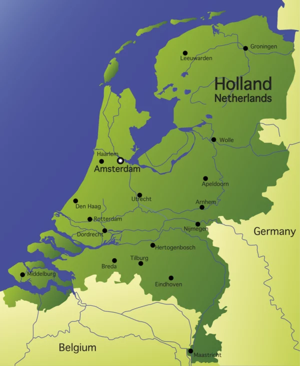 ToF Behang landkaart van Nederland
