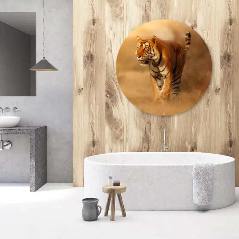 ToF Behangcirkel dieren tijger